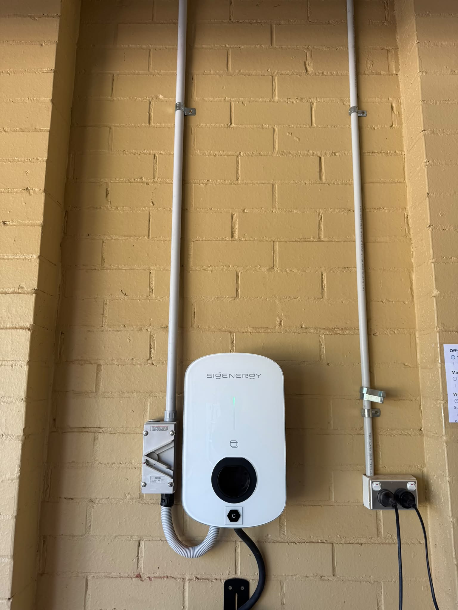 SidEnergy EV Charger Installation